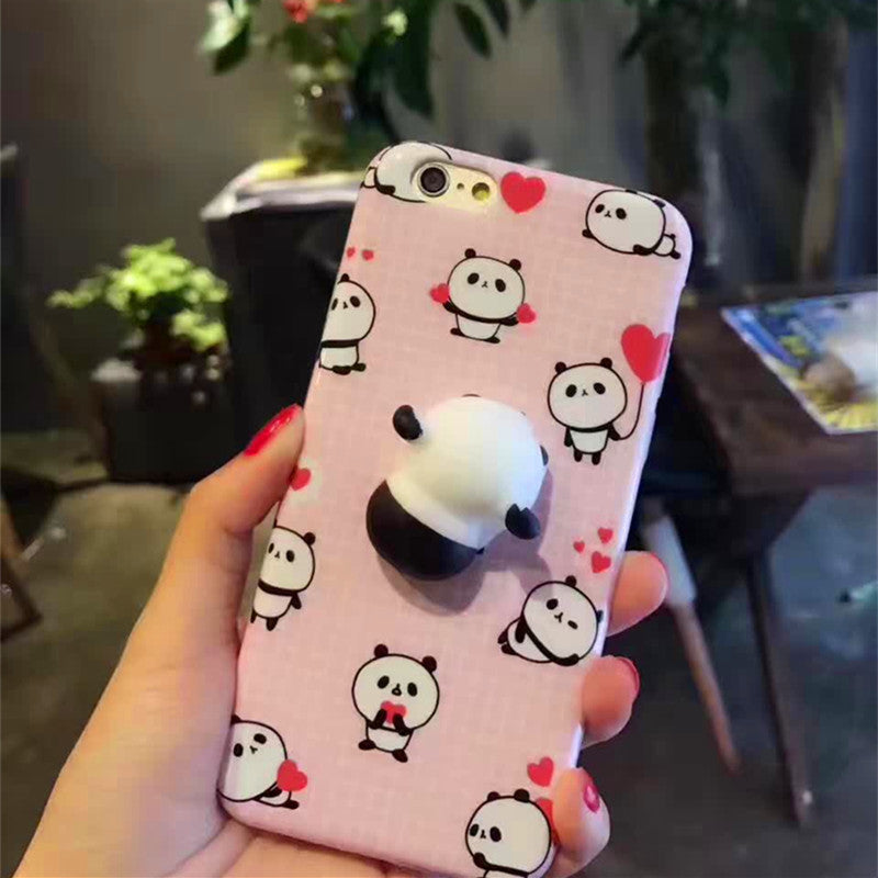7 Color 3D Cartoon Animal Mobile Phone Shell