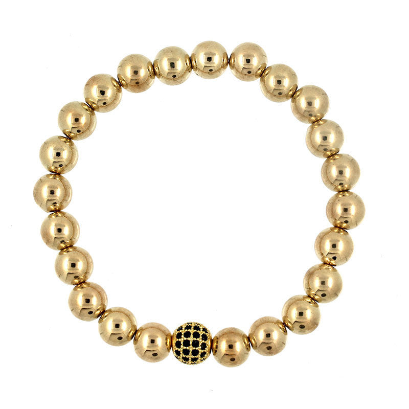 2016 New Series Natural Crystal Ball Decoration Charm Bracelet For Unisex Copper Beads Bracelet Jewelry Gift