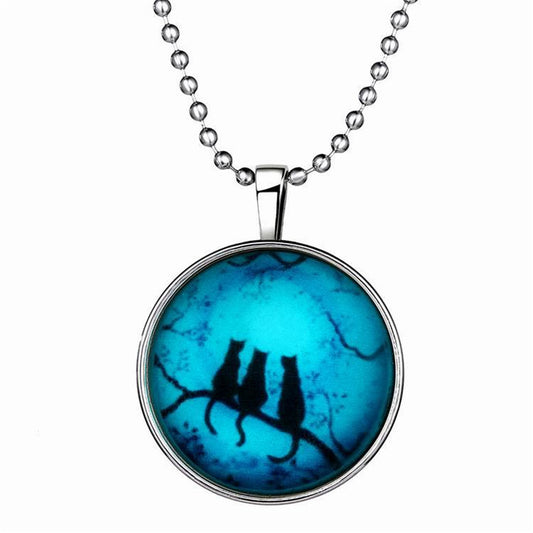 Cats in the Night Necklace