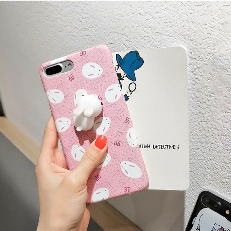 7 Color 3D Cartoon  Animal Mobile Phone Shell