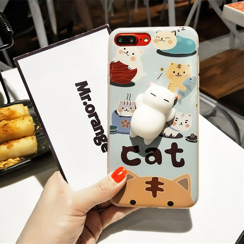 7 Color 3D Cartoon  Animal Mobile Phone Shell