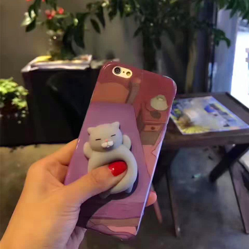 7 Color 3D Cartoon  Animal Mobile Phone Shell